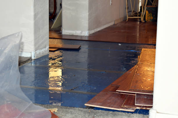Professional Flood Cleanup technician working in Shannock, RI